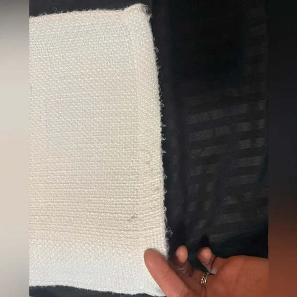 Showpo Ivory Textured Wide Leg Pants & Top Set - Picture 6 of 8